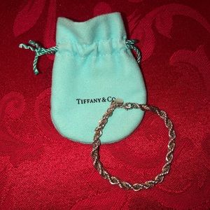 Tiffany & Co. Silver and Gold Rope Bracelet
